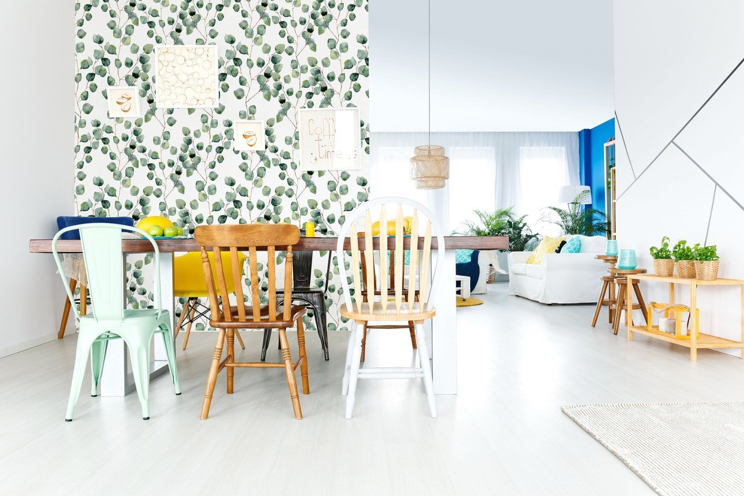 Eucalyptus Green Floral Wallpaper - Whimsy Wall Decals
