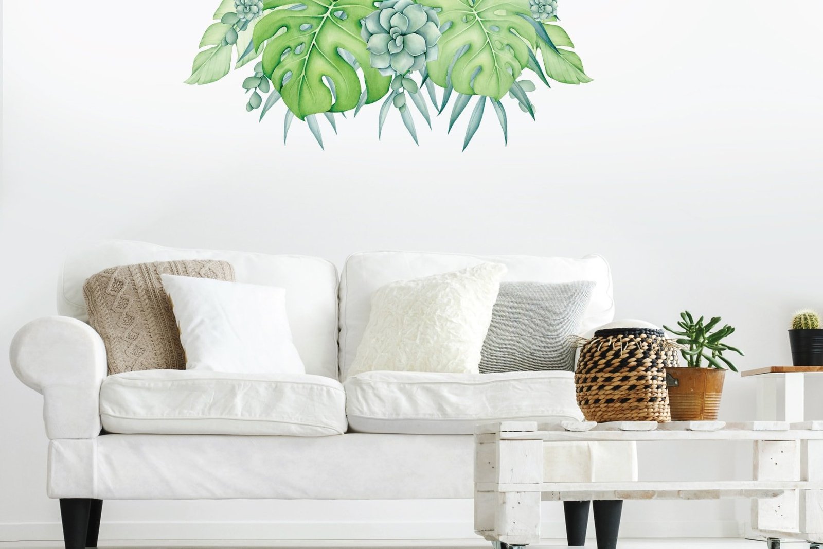 Tropical Garden Wall Decal Set Whimsy Wall Decals
