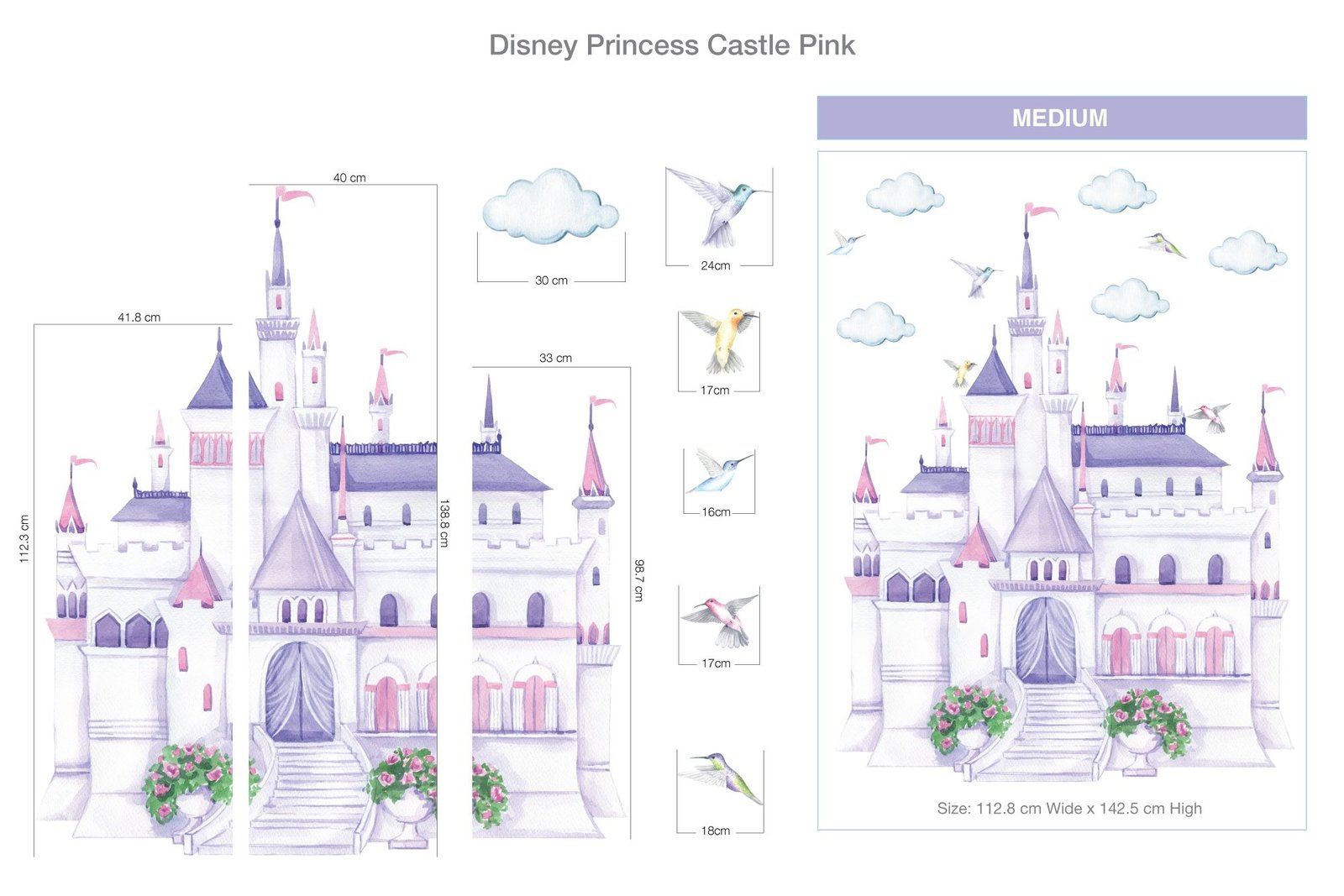 Princess Castle Decals For Walls